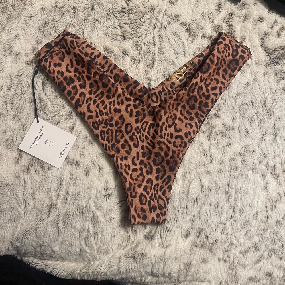 SKATIE size small “Mandy” Leopard Print Bikini Bottom